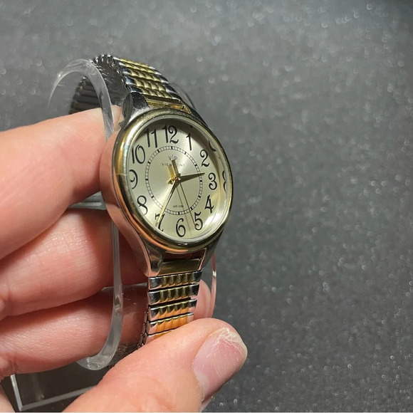 Timex Viewpoint CC3D82500, Women's 2-Tone Expansion Band Watch, Champagne Dial - Picture 3 of 7